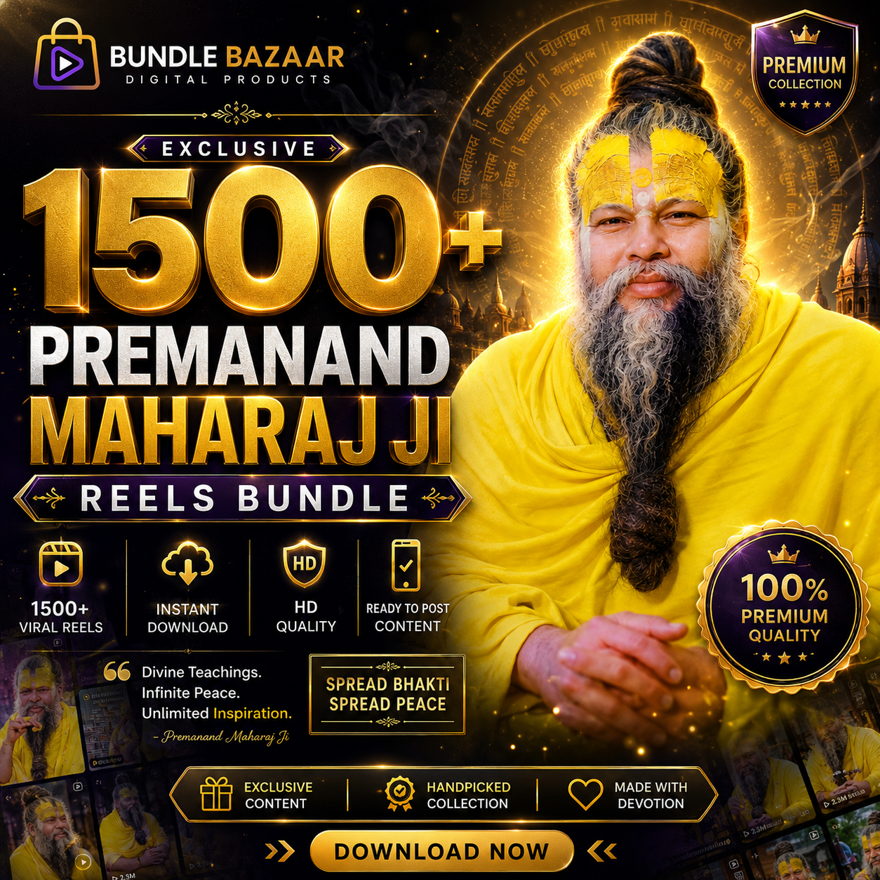 1500+ Premanand Maharaj Ji Viral Reels Bundle